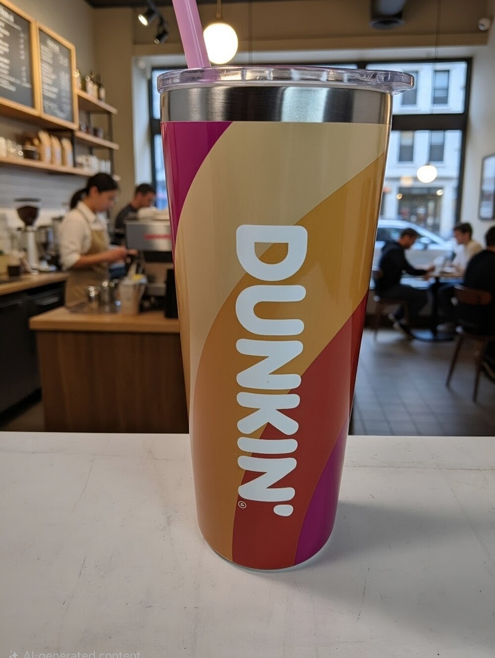 Dunkin Donuts Classic Colors Travel Tumbler Cup 20 oz 2023